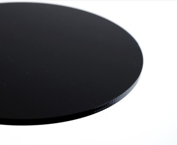Plexi Pleksa Czarna Połysk 3mm Koło Kółko