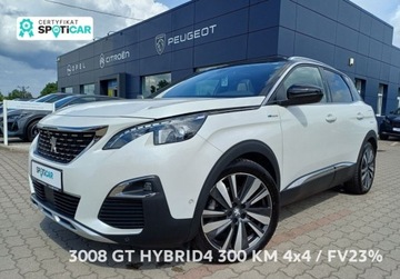 Peugeot 3008 II Plug-In Hybrid HYbrid4 300 PHEV 300KM 2020 Peugeot 3008 136 1.6 Hybrid4 PHEV GT PACK 300 KM 4x4 AUTOMAT I wl. FV23