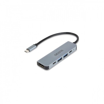 Hub USB-C 5w1 HDMI 4K, 2x USB 3.0 Type A, 3x USB 3.0 Type C PD 100W