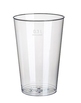 SZKLANKI PLASTIKOWE 300ml 50szt. SZKŁOPODOBNE