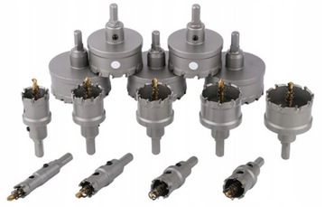 Otwornice Widiowe Wiertła Koronki Do Metalu 10 szt FT165310T