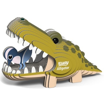 Realistyczne Szczegóły Aligator Puzzle 3D EKO EDU