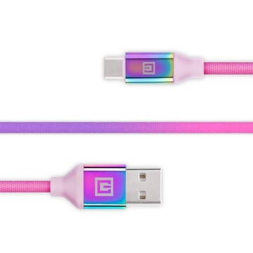 Кабель REAL-EL Premium USB A — USB Type C Rainbow