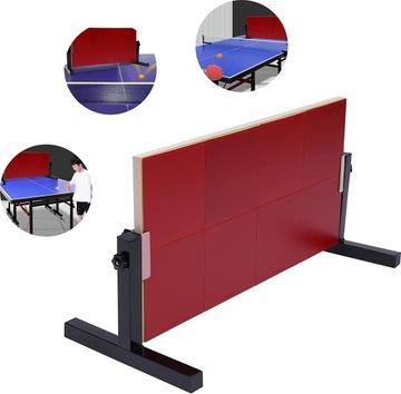 Тренажер для настольного тенниса из цельного дерева.