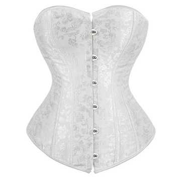 Women Overbust Corset Plus Size Brocade Korset Hot