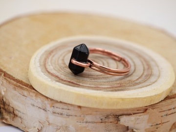 МЕДНОЕ КОЛЬЦО С ЛЕЗВИЕМ - ОНИКС