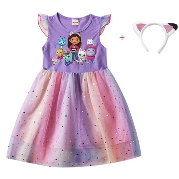 TIULOWA SUKIENKA Gabby's Dollhouse KOCI DOMEK GABI