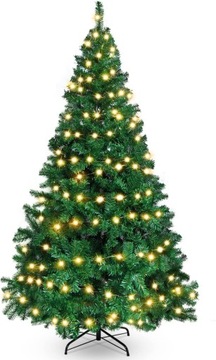 Рождественская елка, 200 светодиодов, цепочка, теплый цвет, для дома и улицы, WW 15 м