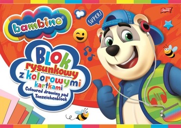 Blok Rysunkowy Kolorowy Bambino A4 16K Szkolny
