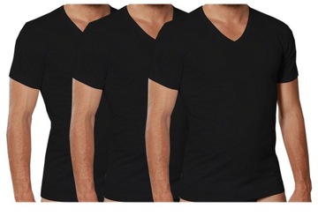 Podkoszulek męski 3szt NOTTINGHAM czarny V-neck S