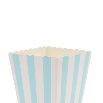 Небольшая бумажная нашивка коробок 5кс7кс11.5км попкорна конфеты устранимая 10кс голубая