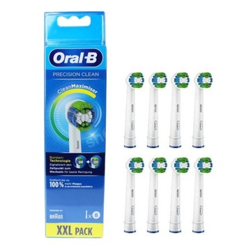 8 x ORYGINALNE KOŃCÓWKI ORAL-B PRECISION CLEAN