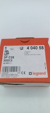 LEGRAND Wyłącznik 3P C 25A 6kA AC S303 TX3 404058