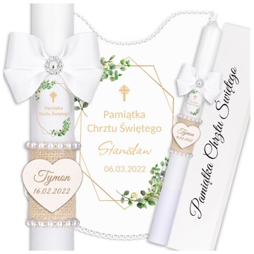 КРЕЩЕННАЯ СВЕЧА, КРЕЩЕСТВЕННАЯ ОДЕЖДА + КОРОБКА