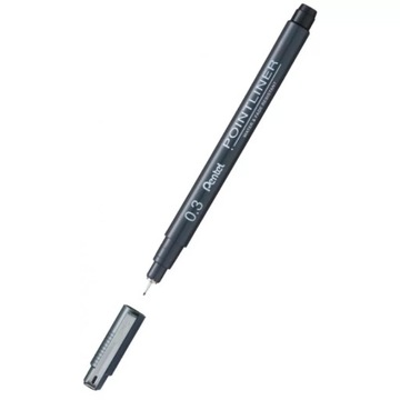 CIENKOPIS KRESLARSKI POINTLINER 0,3MM CZARNY PENTEL 1 SZTUKA