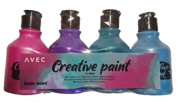 FARBY AKRYLOWE KREATYWNE 4 X 150ML