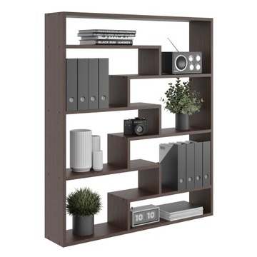 ПОДВЕСНАЯ ПОЛКА ДЛЯ ГОСТИНОЙ НАСТЕННЫЙ КНИЖНЫЙ ШКАФ №17 ВЕНГЕ