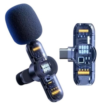 БЕСПРОВОДНЫЕ СВЯЗАННЫЕ МИКРОФОНЫ 2 в 1 для стримеров REMAX USB-C Android