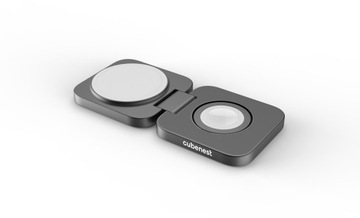 Беспроводное магнитное зарядное устройство Cubenest S211Pro 2в1 с MagSafe