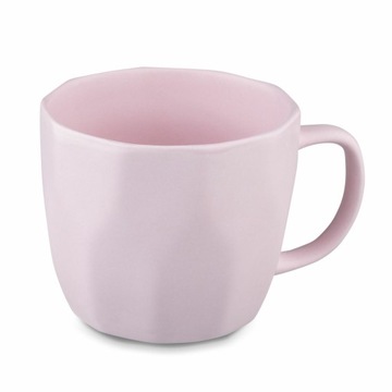 Kubek porcelanowy Geometric 400 ml Różowy
