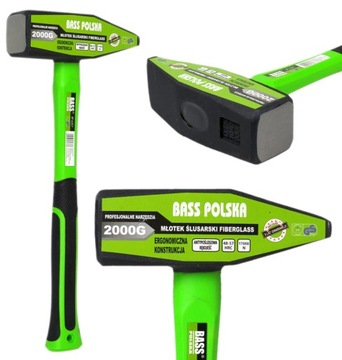 FIBERGLASS LOCKSTOCK HAMMER HEAD 2 кг 2000 г BASS