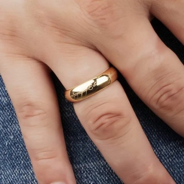 ZŁOTA WOLFRAMOWA OBRĄCZKA WŁADCA PIERŚCIENI r.12