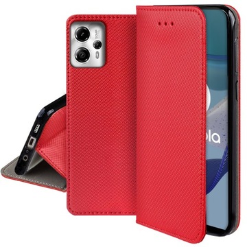 ЧЕХОЛ ДЛЯ MOTOROLA MOTO G13/G23 МАГНИТНЫЙ КОШЕЛЕК + СТЕКЛО