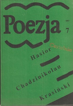 POEZJA 7/1987 Hasior, Chadzinikolau, Krasiński