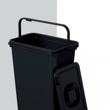 МУСОРНОЕ ВОРЗИНА С КРЫШКОЙ, ЧЕРНАЯ, 10 Л KEDEN