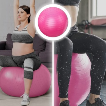 ГИМНАСТИЧЕСКИЙ МЯЧ ДЛЯ РЕАБИЛИТАЦИОННЫХ УПРАЖНЕНИЙ 65см ФИТНЕС-УКРЕПЛЯЮЩИЙ НАСОС