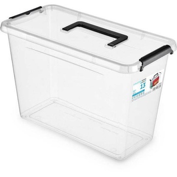 Пластиковый контейнер-органайзер с крышками 13 литров.