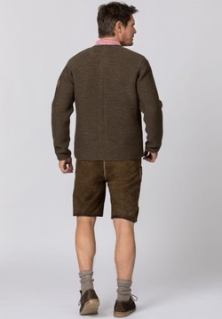 Bawarski Sweter Rozpinany z Wełną Stockerpoint 60