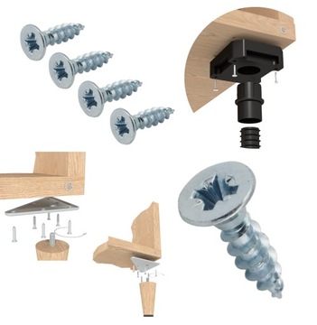 wkręty 3,5 X 45 MM hartowane do drewna stożkowe