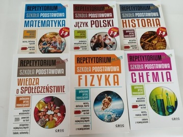 6x Repetytorium Szk Podstawowa kl 7-8 GREG Nowe Hi