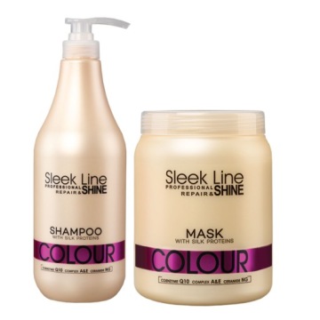 STAPIZ Sleek Line COLOR Zestaw XXL Szampon Maska