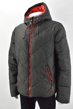 SUPERDRY JACKET KURTKA CIEPŁA BLACK polar ocieplenie r. L-XL