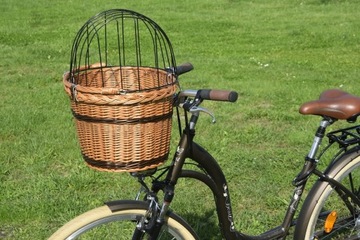 КОРЗИНА ДЛЯ ВЕЛОСИПЕДА Плетеная КОРЗИНА с решеткой для собак размера XXL