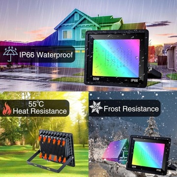 Уличный светодиодный прожектор FTL RGB с дистанционным управлением и регулировкой яркости