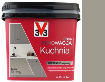 FARBA DO MALOWANIA MEBLI KUCHENNYCH PŁYTEK TAUPE
