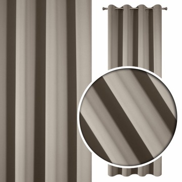 Zasłona zaciemniające kółka 135 cm x 250 cm