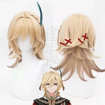 Genshin Impact Kaveh Wig 45CM With hairpin