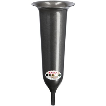 WAZON FLAKON NA CMENTARZ 35cm KWIATY SZTUCZNE WBIJANY SZPIC GRAFIT