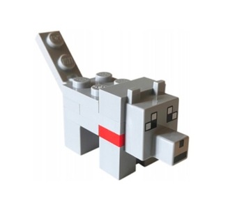 LEGO Minecraft Figurka Wilk Wolf minewolf08