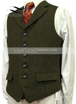 Men's Wool Tweed Slim Fit Leisure Cotton Burgundy