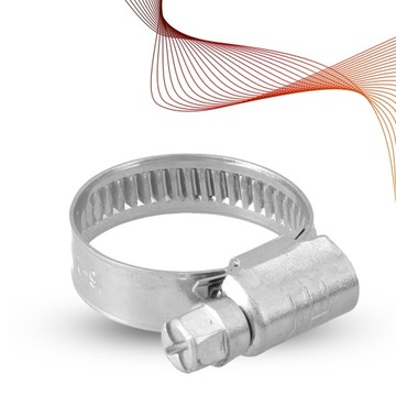 10x Opaska Zaciskowa METALOWA 16-27 Cybant Obejma Ślimakowa SKRĘCANA Sta GR