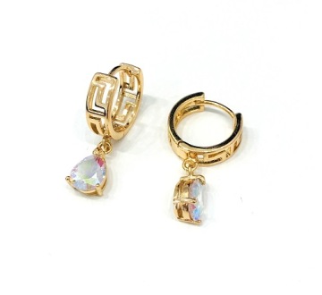 ЗОЛОТЫЕ СЕРЬГИ, ХИРУРГИЧЕСКАЯ СТАЛЬ, ПОДВЕСНЫЕ