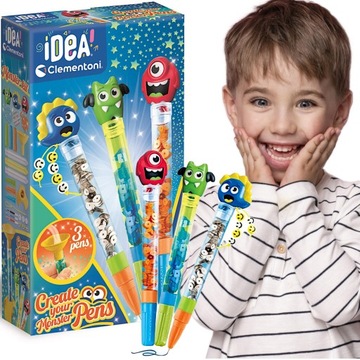 ZESTAW KREATYWNY MINI FABRYKA MONSTER DŁUGOPISÓW POTWORKI STWORKI CLEMENTON