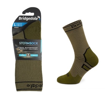 Skarpety Bridgedale STORM SOCK MW BOOT kha/oli L