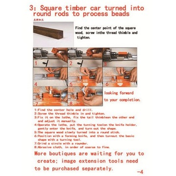 Мини-токарный станок для полировки бусин с высокой