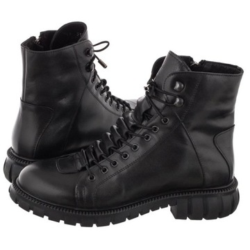 Buty Damskie Trzewiki Venezia Czarne 5133 101 BLA